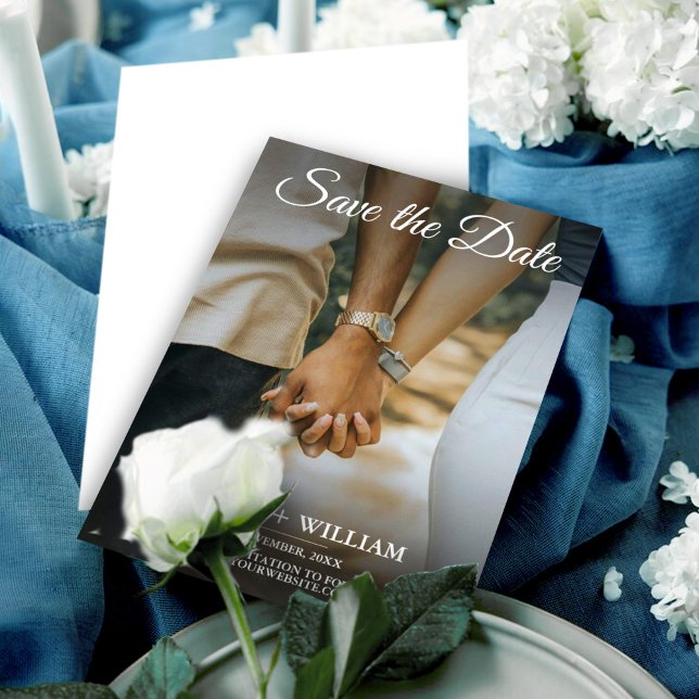 Elegant photo save the date wedding  invitations (Creator Uploaded)