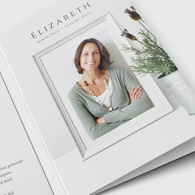 Elegant Photo Sympathy Funeral Thank You Cards (Elegant Photo Sympathy Funeral Thank You Card)