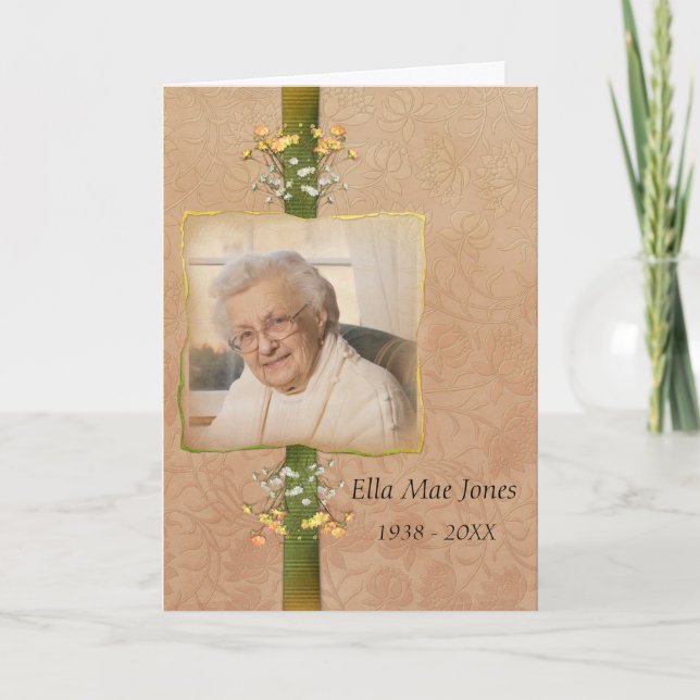 Elegant Photo Thank You for Your Sympathy (Front)