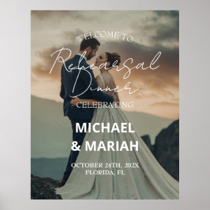 Elegant  Photo The Night Before Rehearsal Dinner Poster
