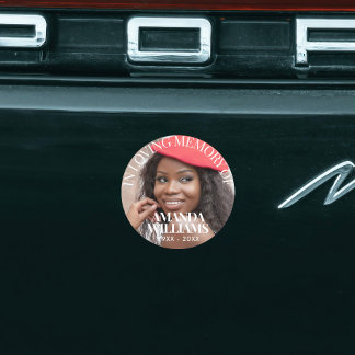 Elegant Photo Waterproof Funeral Favour Stickers