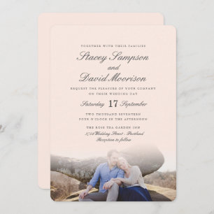 Elegant Photo Wedding Invitation