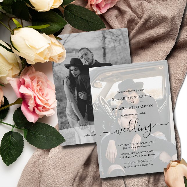 Elegant Photo Wedding Invitation (Creator Uploaded)