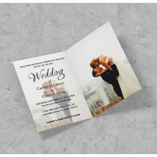 Elegant Photo Wedding Invitation