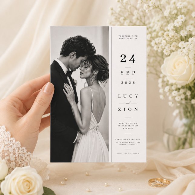 Elegant Photo Wedding Invitation Template. (Creator Uploaded)