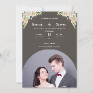 Elegant Photo Wedding Invitation Template