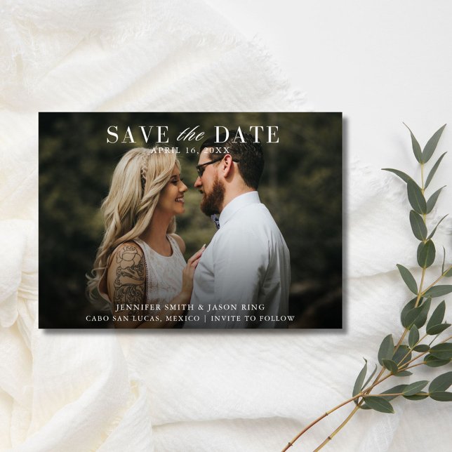 Elegant Photo Wedding  Save The Date (Elegant Photo Wedding Save The Date)