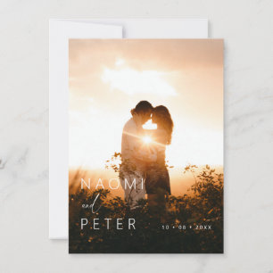 Elegant Photo Wedding Save the Date Card