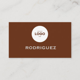 Elegant Photography Workshop Brown Business Card