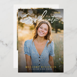 Elegant PhotoPop Graduation Announcement & Party