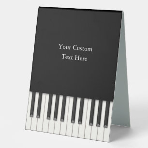 Elegant Piano Keys Custom 5x7 Sign