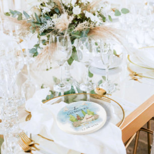 Elegant Piano  Violin flowers doves Wedding Luxury Coaster