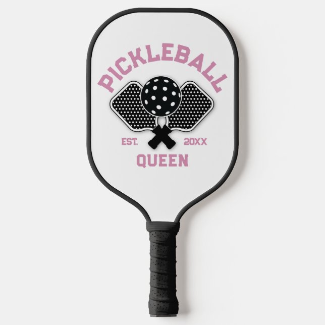 Elegant Pickleball Monogram Design Pickleball Paddle (Front)