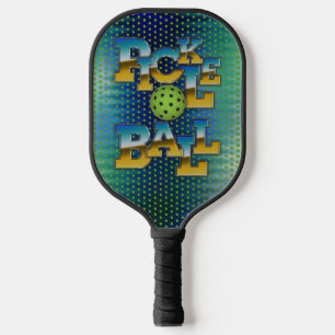 Elegant Pickleball Text Design Pickleball Paddle