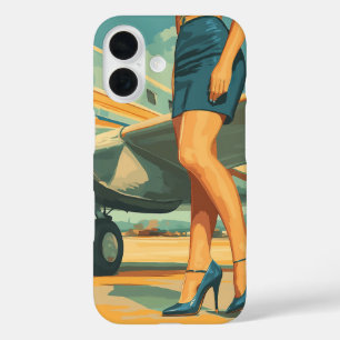 Elegant Pilot by the Jet iPhone 16 Case
