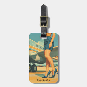 Elegant Pilot by the Jet Luggage Tag