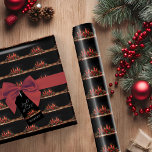 Elegant Pine Bough Candle Garland Christmas Wrapping Paper<br><div class="desc">Elegant Pine Bough Candle Garland Christmas Gift Wrap with elegant imagery of a stunning pine bough with red candles and ribbon,  glowing warmly  If you need assistance or matching items,  please contact us at cedarandstring@gmail.com.</div>