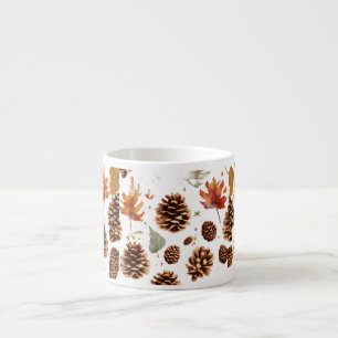 Elegant Pine Cone Espresso Mug– Celebrating Nature Cup
