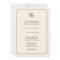 Elegant Pine Cone Wedding Invitation