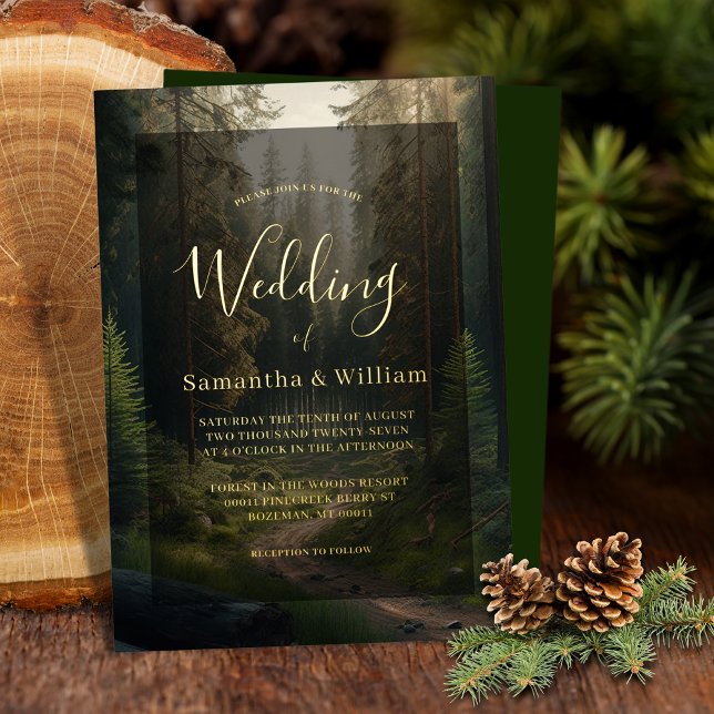 Elegant Pine Tree Forest Woodland Wedding (Creator Uploaded)