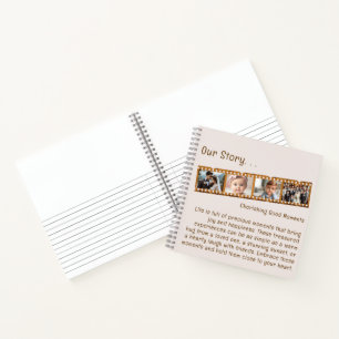 Elegant Pink 4-Photo Film Strip Nostalgic Journal