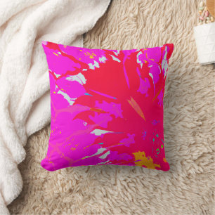 Elegant Pink Abstract Pattern Cushion