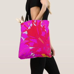 Elegant Pink Abstract Pattern Tote Bag