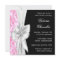 Elegant Pink and Black Damask Baby Girl Shower