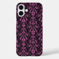 Elegant Pink and Black Damask - Vintage Baroque  