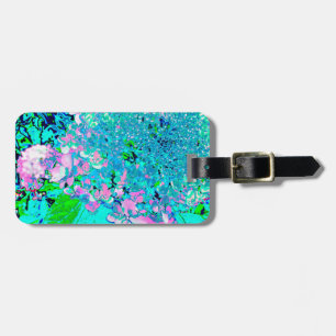 Elegant Pink and Blue Limelight Hydrangea Luggage Tag