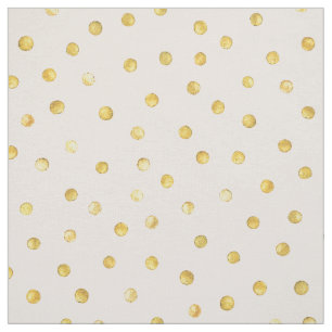 Elegant Pink And Gold Foil Confetti Dots Pattern Fabric