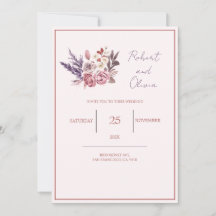 "Elegant Pink and Purple Floral Wedding"