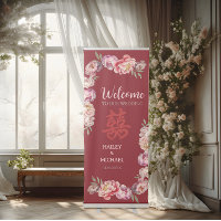 Elegant Pink and Red Peony Flower Chinese Wedding
