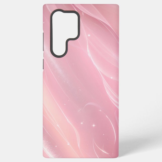 Elegant Pink Aurora Phone Case (Back)