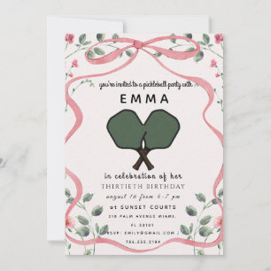 Elegant Pink Baby Shower Invitation
