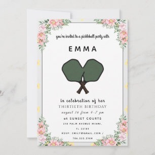 Elegant Pink Baby Shower Invitation