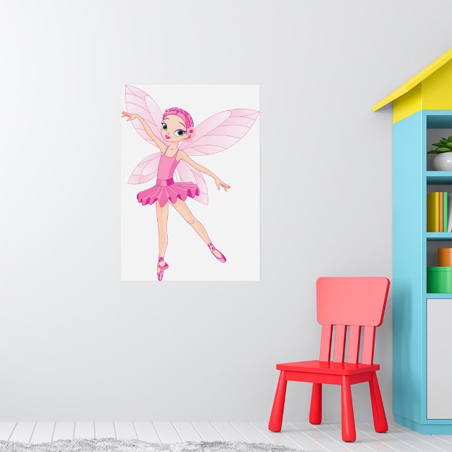 Elegant Pink Ballerina Fairy For Dance Lovers  Poster (Creator Uploaded)
