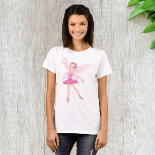 Elegant Pink Ballerina Fairy For Dance Lovers T-Shirt