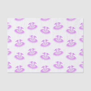 Elegant Pink Ballet Birthday Tutu Watercolour Tissue Paper