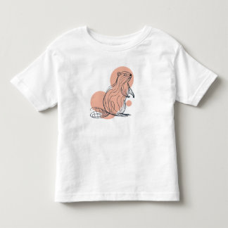 Elegant Pink Beaver for Kids | Premium Minimalist Toddler T-Shirt