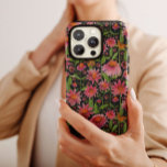 Elegant Pink Black Coneflowers Butterflies Case-Mate iPhone 14 Case<br><div class="desc">Elegant watercolor and coloured pencil art of pink coneflowers and butterflies. Design by Jenn Steffen Art.</div>