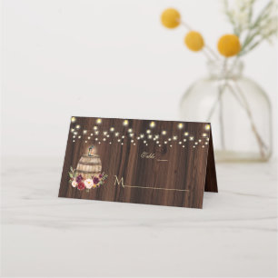 Elegant Pink Blush Flowers Gold Frame Table Number Place Card