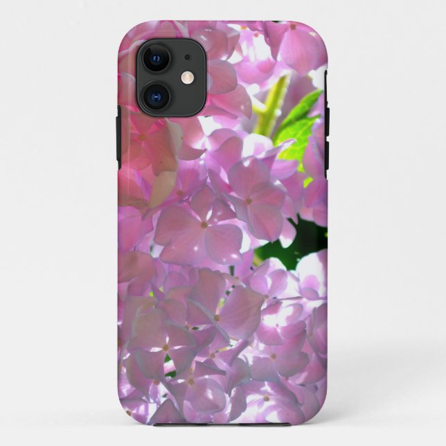 Elegant pink boho florals flowers hydrangeas Case-Mate iPhone case (Back)