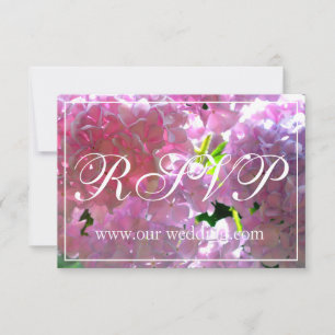 Elegant pink boho florals flowers hydrangeas save the date