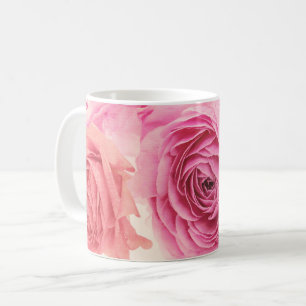 Elegant pink bouquets coffee mug