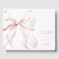 Elegant Pink Bow Baby Shower
