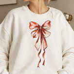 Elegant Pink Bow Coquette Feminine Sweatshirt<br><div class="desc">Add a touch of charm to your wardrobe with this Elegant Pink Bow Sweatshirt! Designed with a chic coquette-inspired aesthetic,  it’s perfect for those who love soft,  feminine styles.</div>