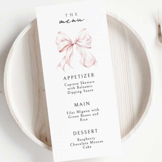 Elegant Pink Bow Menu (Creator Uploaded)