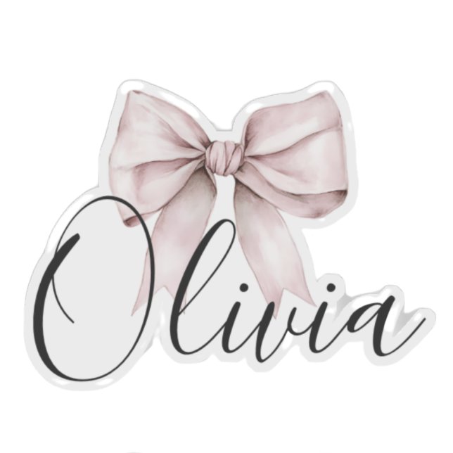 Elegant pink Bow name (Creator Uploaded)