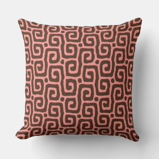 Elegant pink &brown Abstract pattern Cushion
